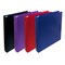 Better Office Products 3-Ring Poly Binder with Pocket, 1 Inch, Letter Size, Red, Navy Blue, Purple, and Black, 4PK 11104 - alternate 1
